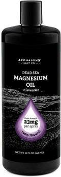 Aromasong Magnesium Spray Lavender – Extra Strength 23mg per Spritz | 32 oz Refill | Made in USA