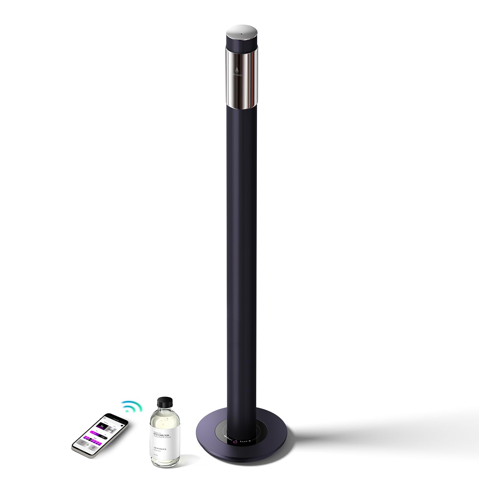 AROMASOUL 40-Inch Waterless Diffuser with App Control – 2000 Sq Ft Coverage, Deep Blue