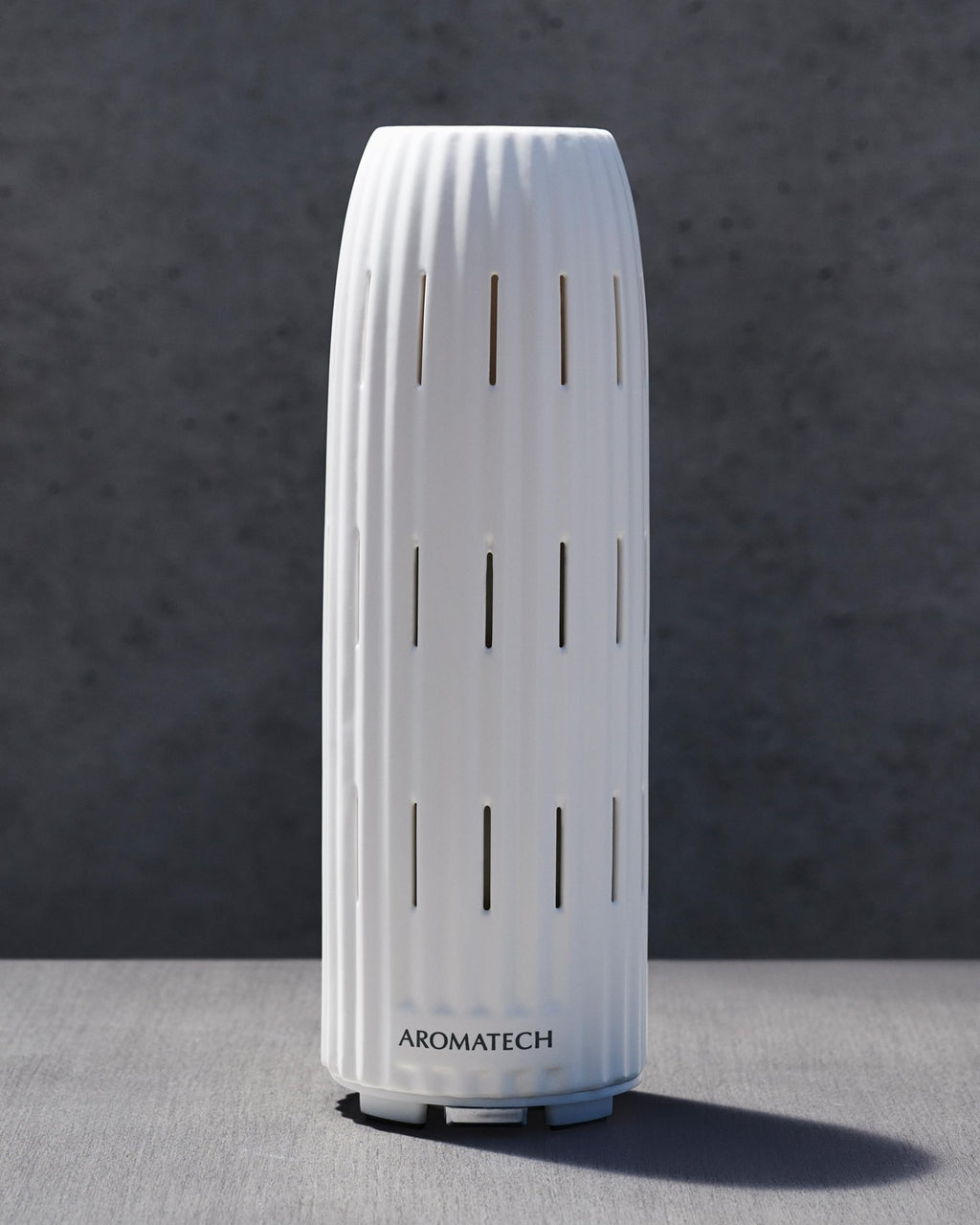 AromaTech Ambience Scent Diffuser White Stone – Waterless Nebulizing Diffuser with Bluetooth for Home, Spa & Hotels