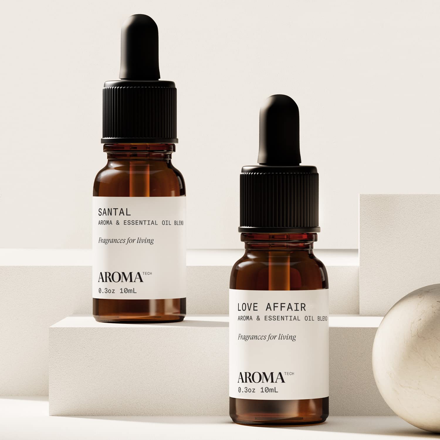 AromaTech Santal & Love Affair Set – 10ml Diffuser Essential Oil Blend