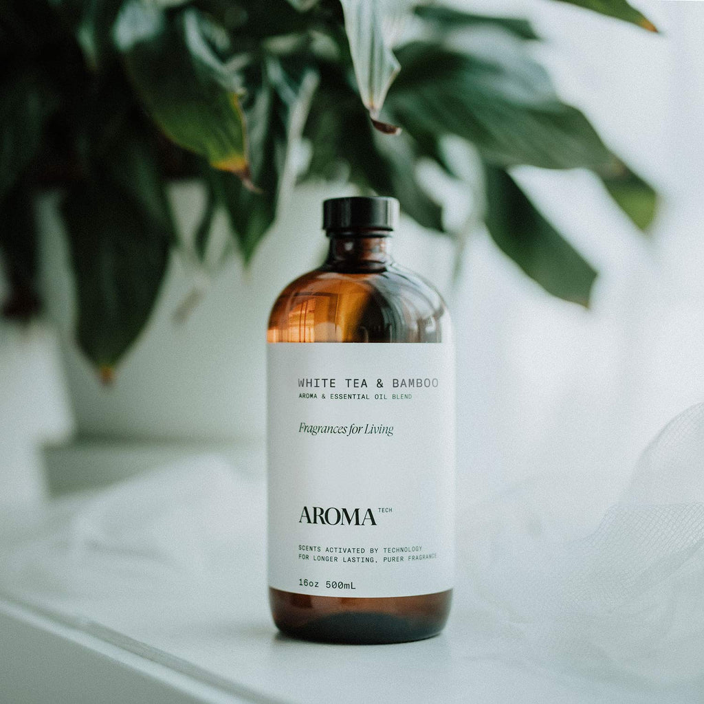 Aromatech White Tea & Bamboo Aroma Essential Oil Blend – Luxury Hotel Inspired for Ultrasonic Diffusers & Nebulizers (500 mL / 16.9 fl oz)