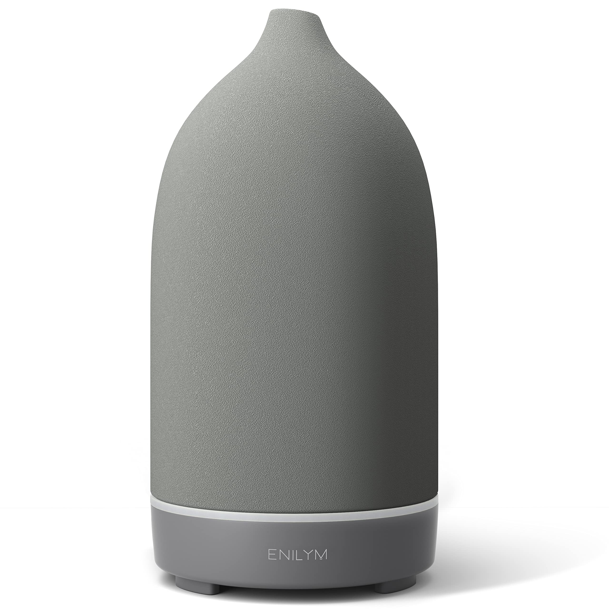 Aromatherapy Essential Oil Diffuser - 9 Color Mood Light, 4H Timer, Grey