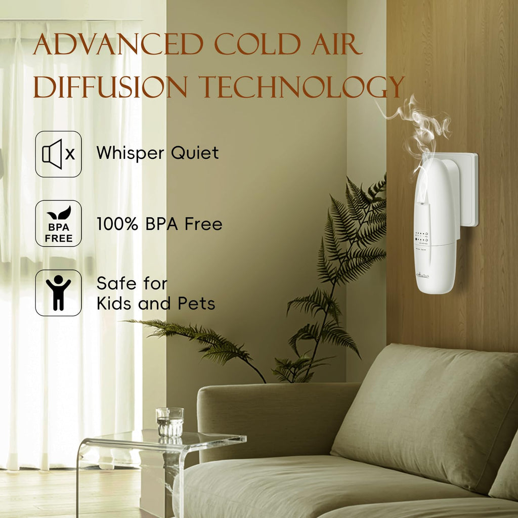 Plug-in Waterless Scent Diffuser – OliveTech, Hotel Collection, 500 sq ft