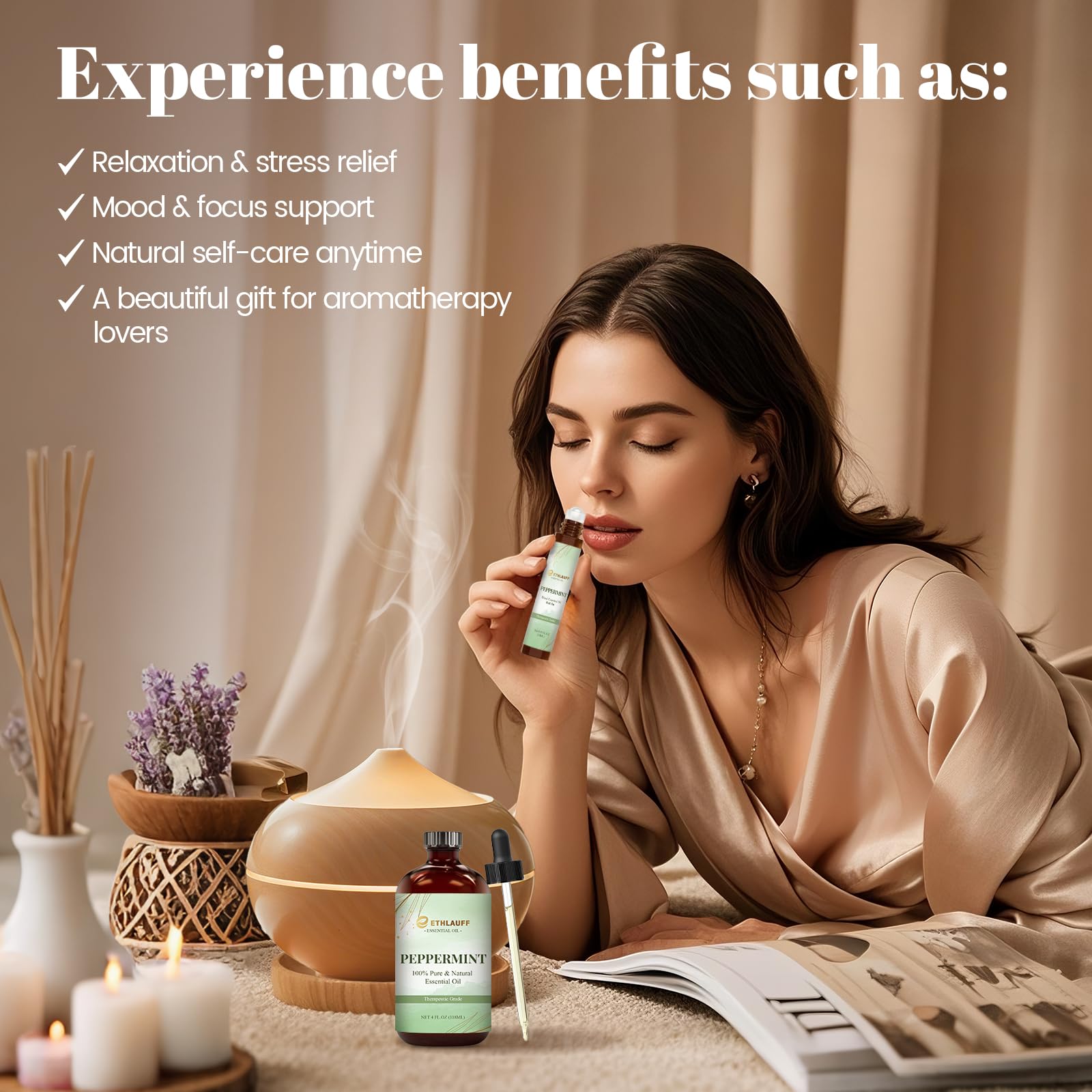 Peppermint Essential Oil & Roll-On – Aromatherapy & DIY Skincare