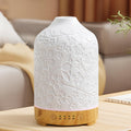 Aromatherapy Essential Oil Diffuser 150ml Ceramic | 7 LED Colors | Cherry Blossom