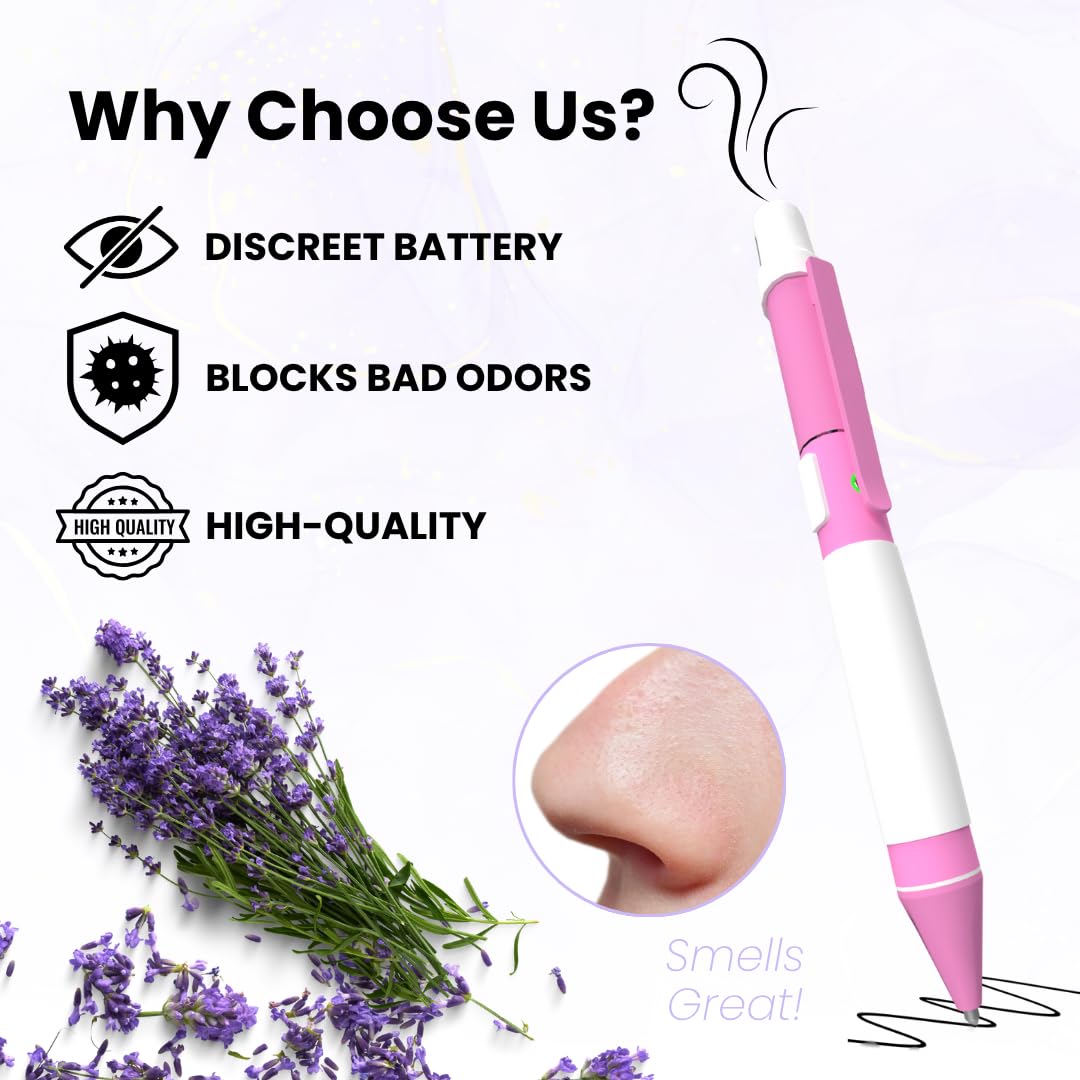 Aromatherapy Diffuser Pen with Hidden Port – Rechargeable Pink Ballpoint