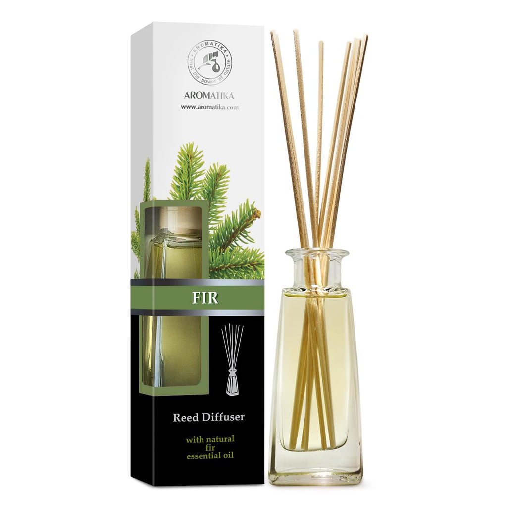 AROMATIKA Pine Reed Diffuser 3.4 fl oz – Fresh Coniferous Pine Scent for Home