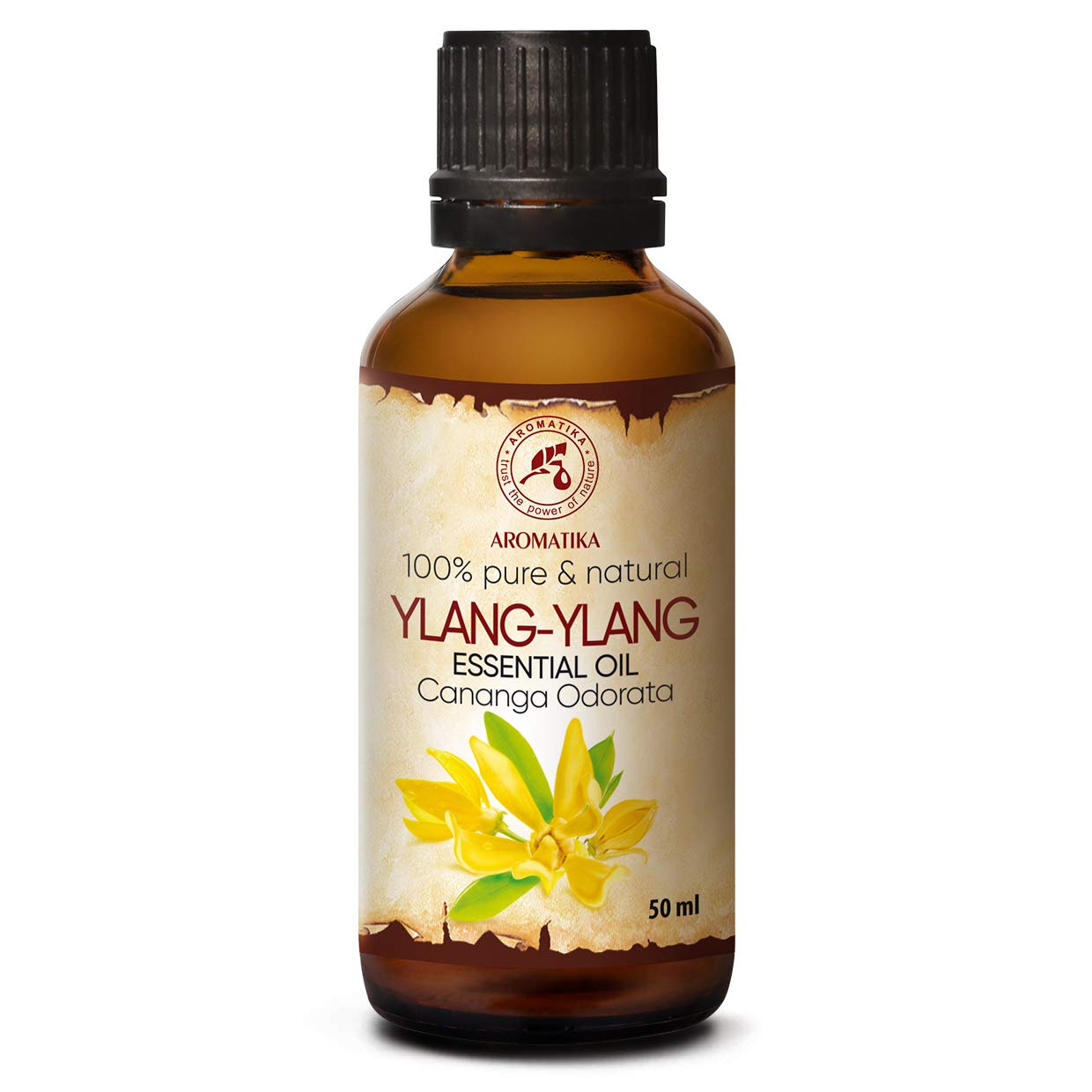 AROMATIKA Ylang-Ylang Essential Oil 1.7 oz – 100% Pure Madagascar Cananga Odorata