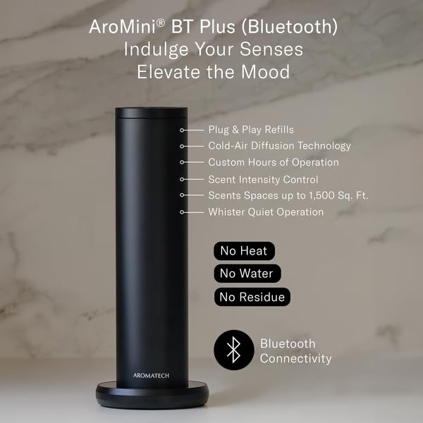 AroMini BT Plus Scent Diffuser with Bluetooth – AromaTech (Black)