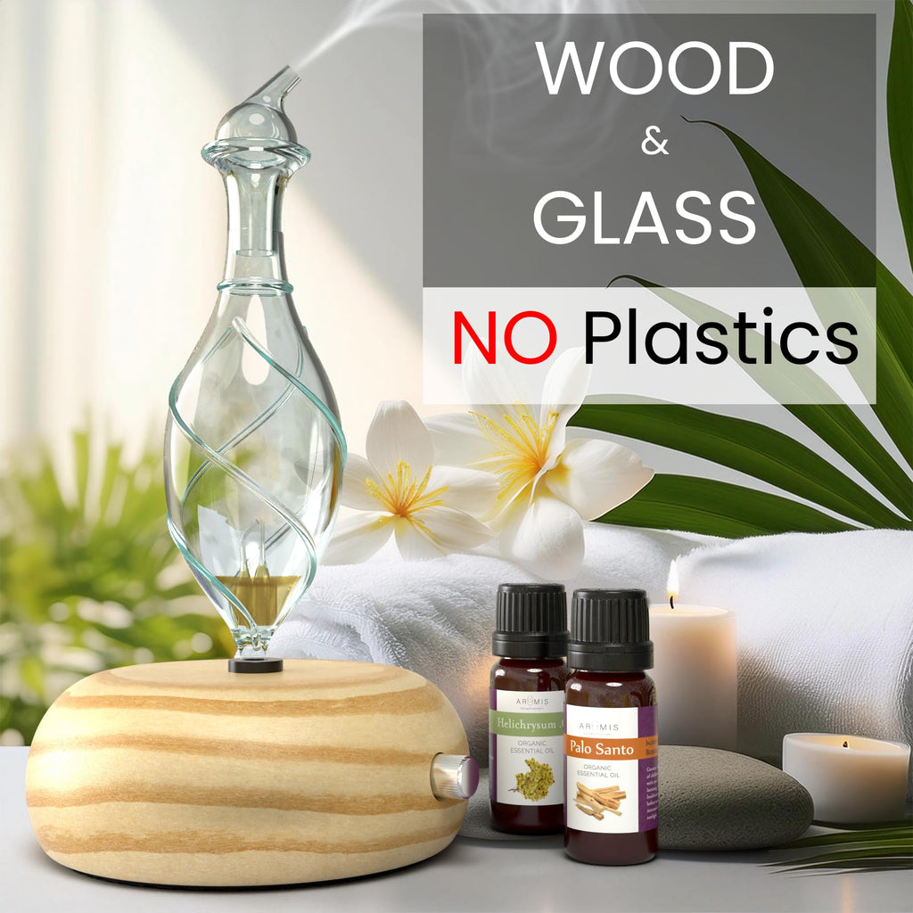 ArOmis Glass Essential Oils Nebulizer – Waterless Diffuser | Orbis Lux Vitis