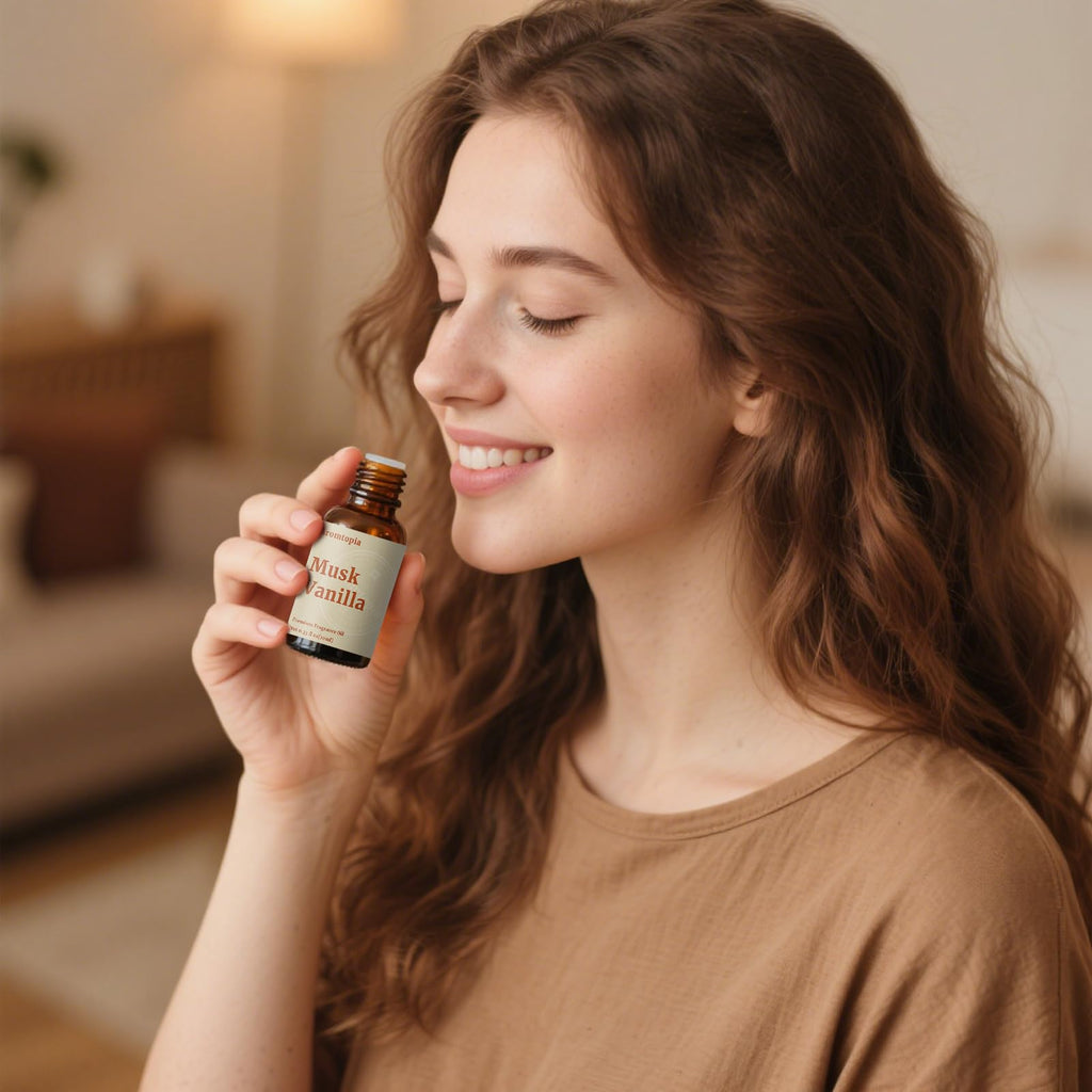 Diffuser Essential Oils – Aromtopia Fall Fragrance Oil Set (6x10ml) Pumpkin Pie, Musk Vanilla, Autumn Wildness