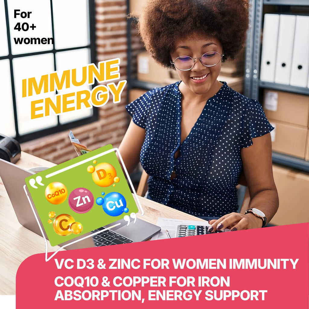 Liposomal Vitamin C 1000mg + D3 5000IU + Zinc Gummies – Immune Support, Beauty & Energy