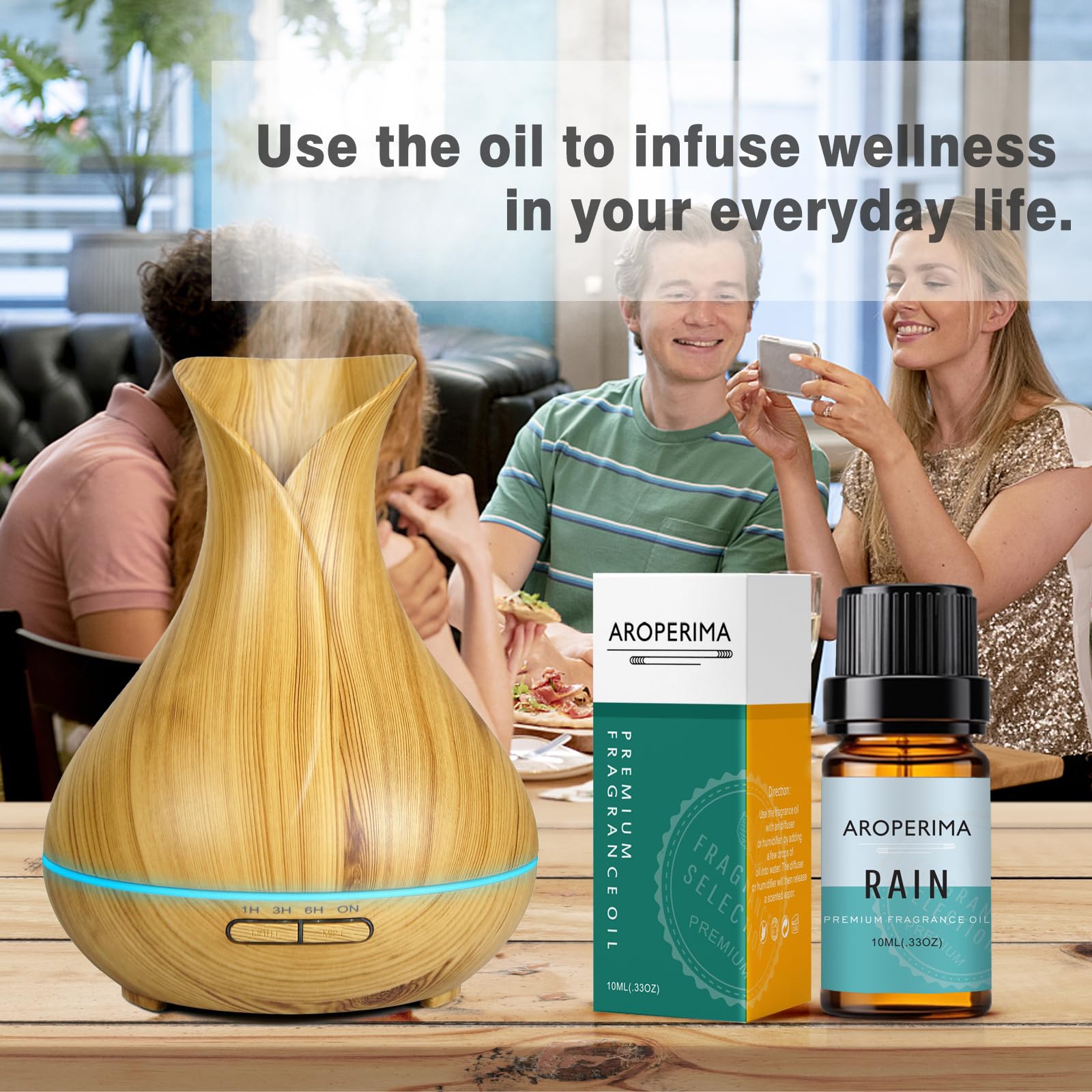 AROPERIMA Rain Fragrance Oil - Premium Scented Oil for Diffusers, Candles & Soap (10ml)