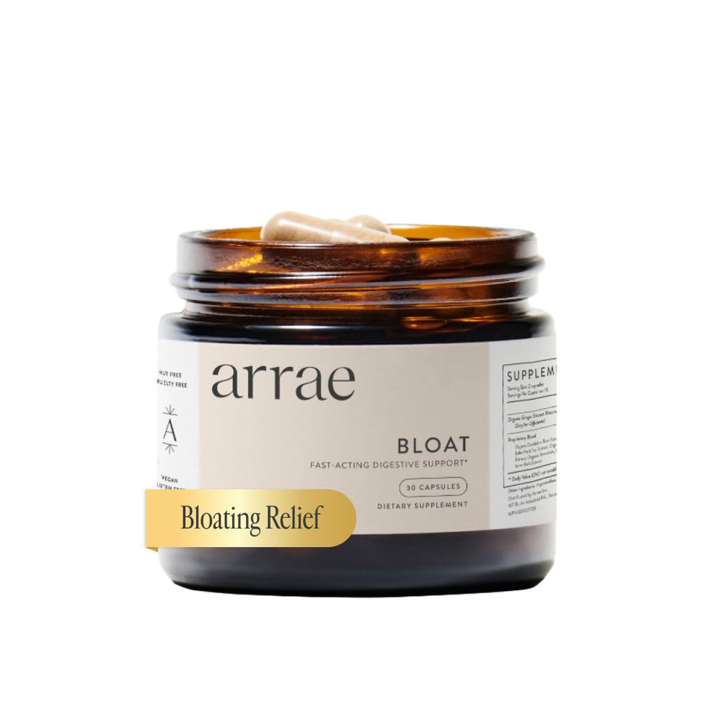 Arrae Bloat Digestive Enzymes – Fast-Acting Relief for Bloat, Gas & Indigestion (30 Capsules)