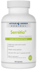 Arthur Andrew Medical Serretia Serrapeptase Formula for Muscle & Sinus Support — 180 Capsules