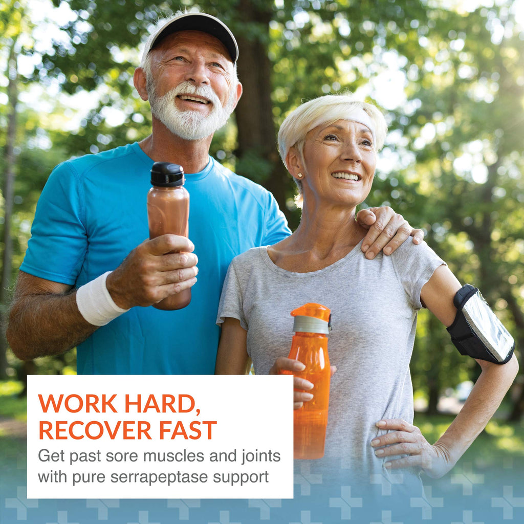 Arthur Andrew Medical Serretia Serrapeptase Formula for Muscle & Sinus Support — 180 Capsules