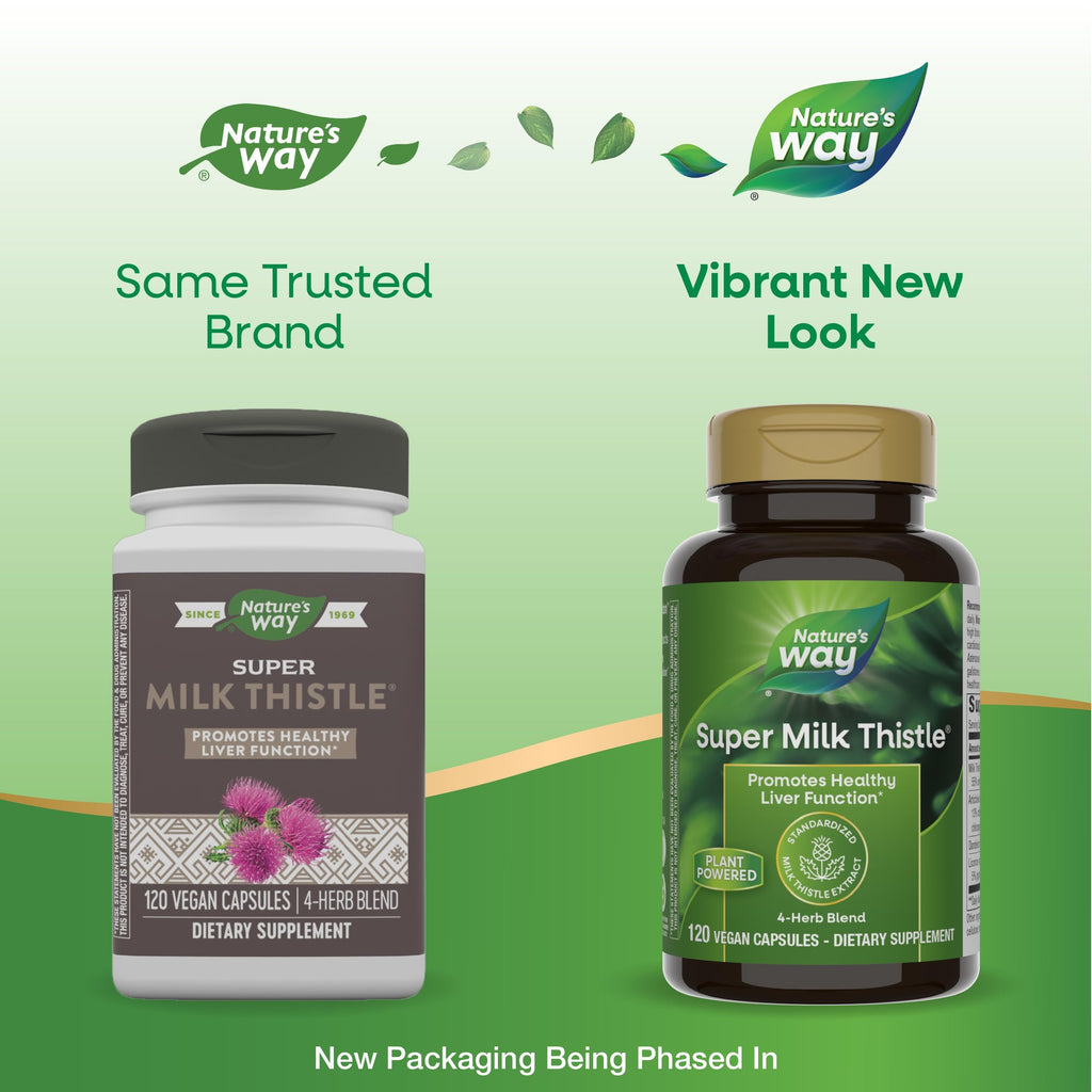 Nature's Way Super Milk Thistle - Liver Support* (Gluten Free) 120 Caps