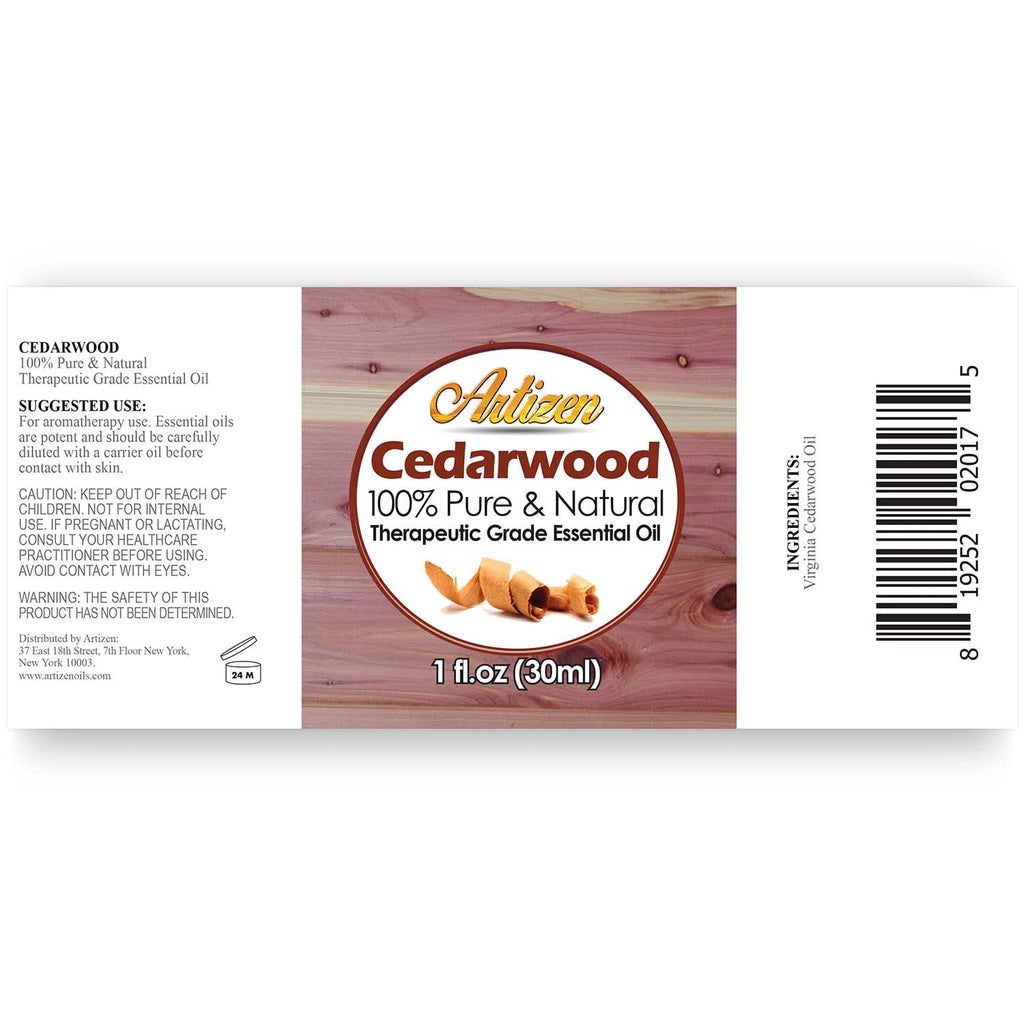 Artizen Cedarwood Essential Oil 30ml – Pure & Natural, Therapeutic Grade