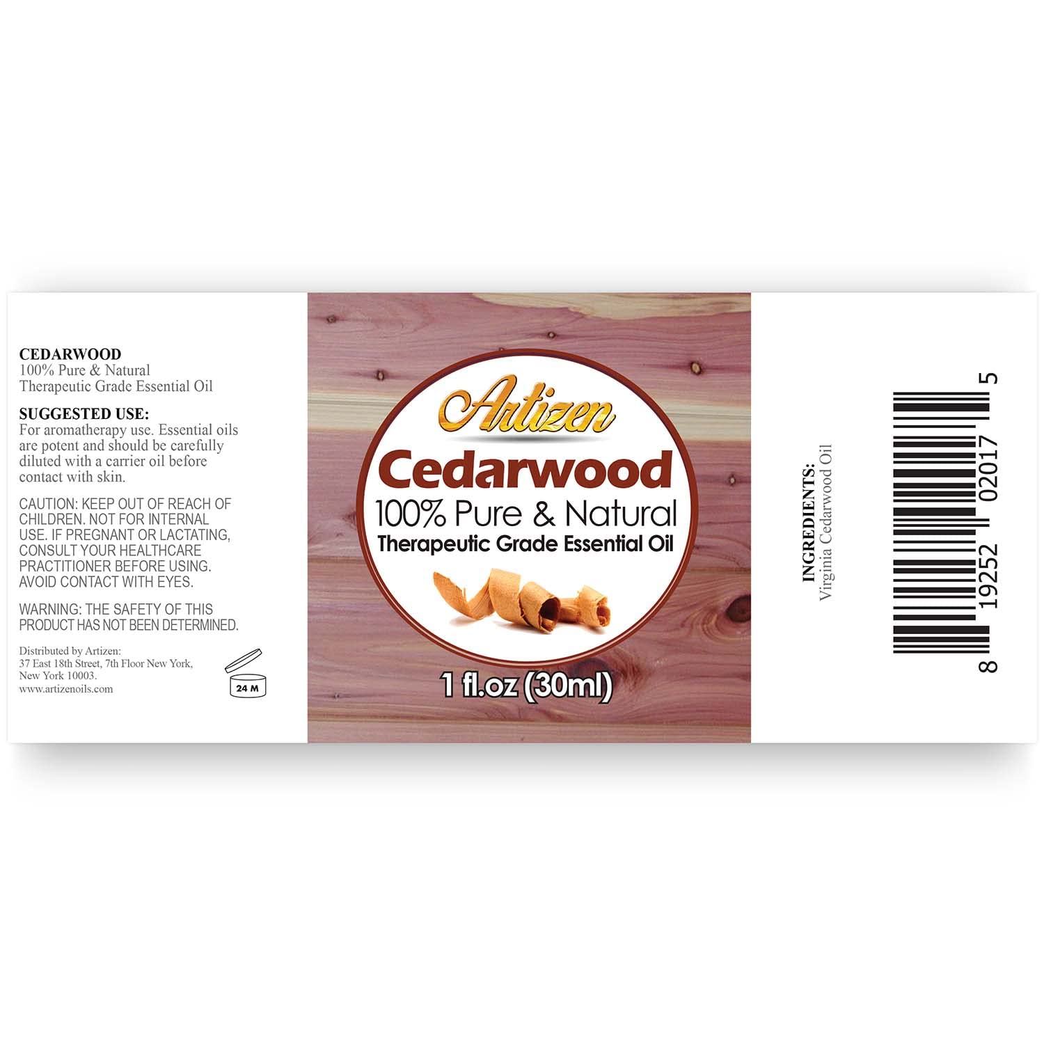 Artizen Cedarwood Essential Oil 30ml – Pure & Natural, Therapeutic Grade