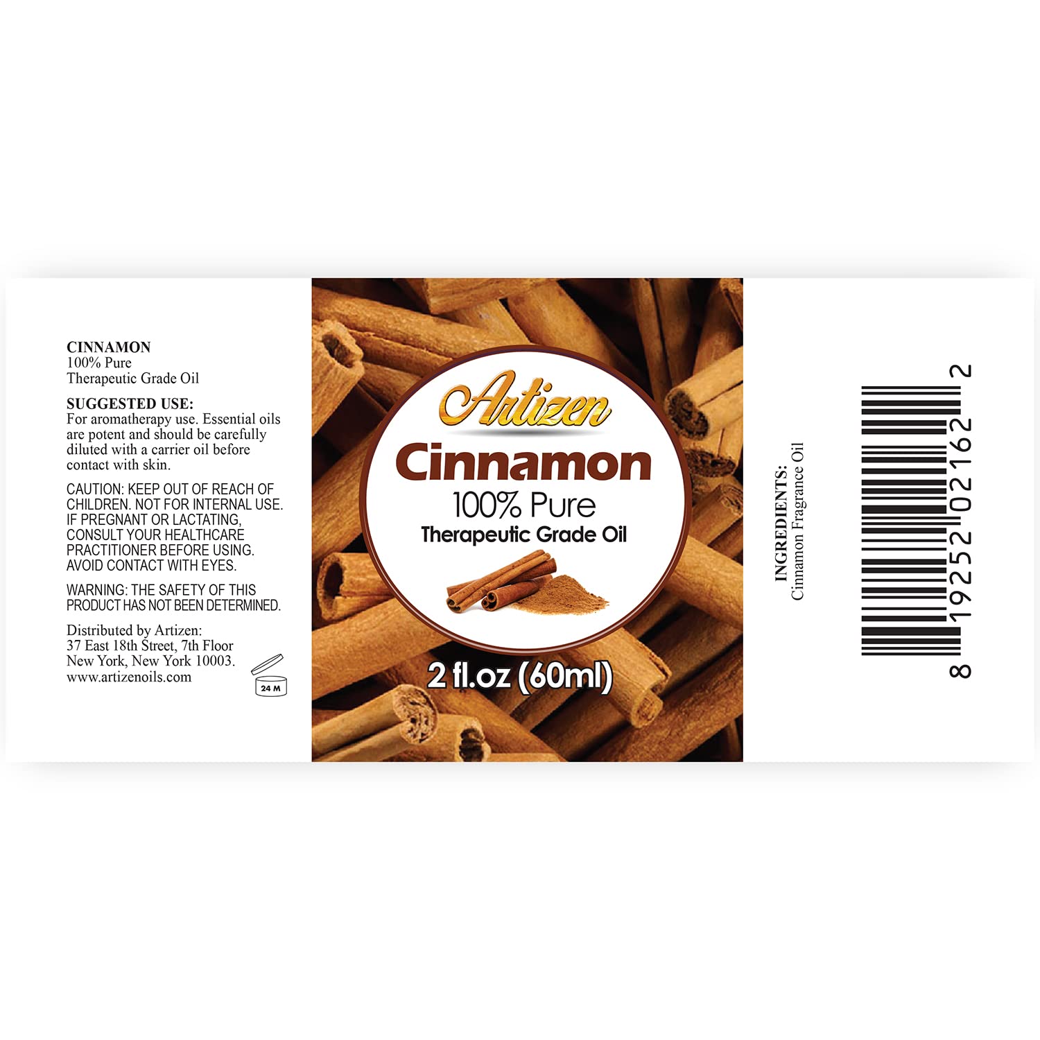 Artizen Cinnamon Essential Oil - 2 oz | 100% Pure, Undiluted