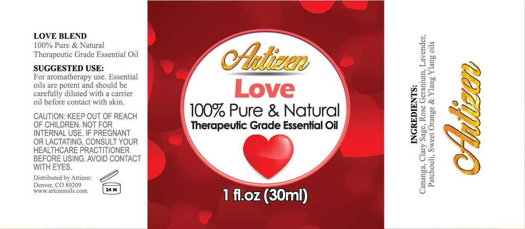 Artizen Love Blend Essential Oil - 1oz Therapeutic Grade | Pure, Natural & Undiluted