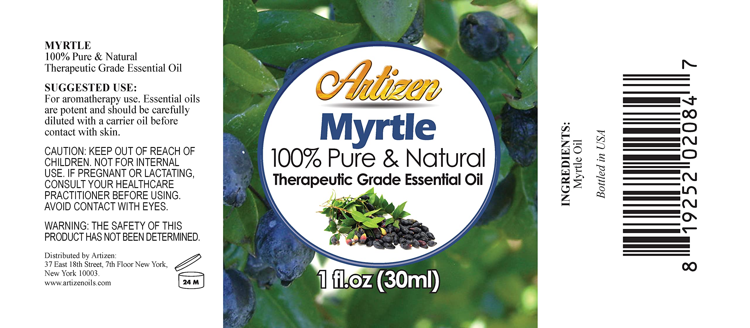 Artizen Myrtle Essential Oil 30ml (1 fl oz) – 100% Pure & Natural