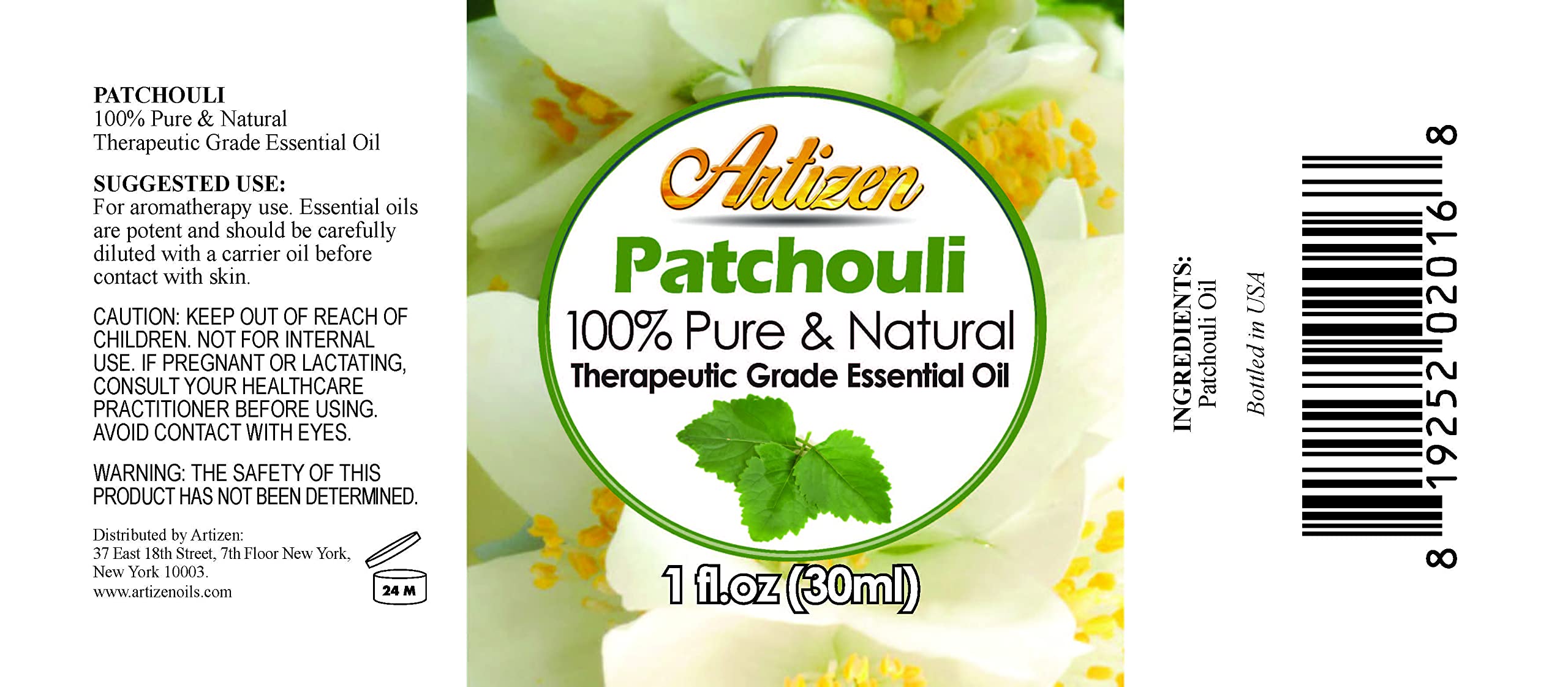 Artizen Patchouli Essential Oil - 1 fl oz (30 ml) | 100% Pure & Natural