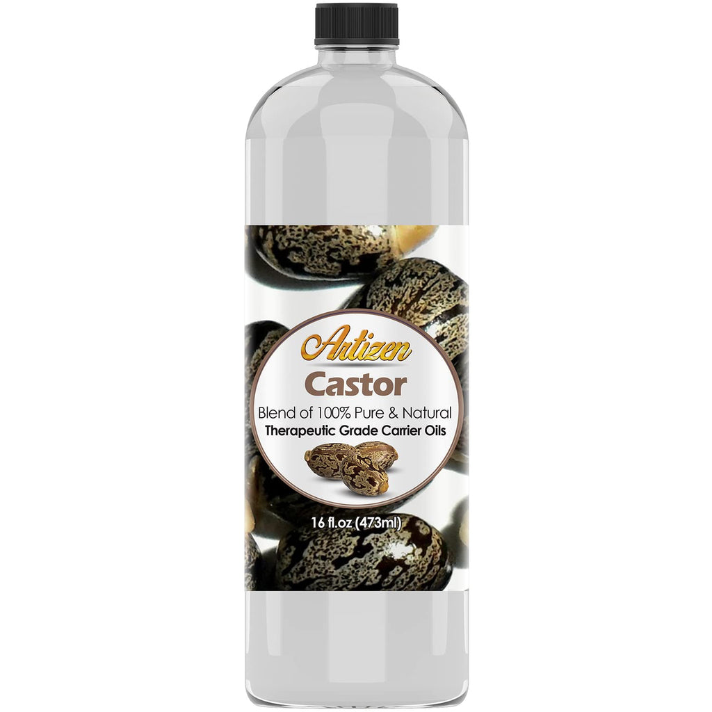 Artizen Pure Castor Oil – Therapeutic Grade (16oz) | Hair & Skin Moisturizer