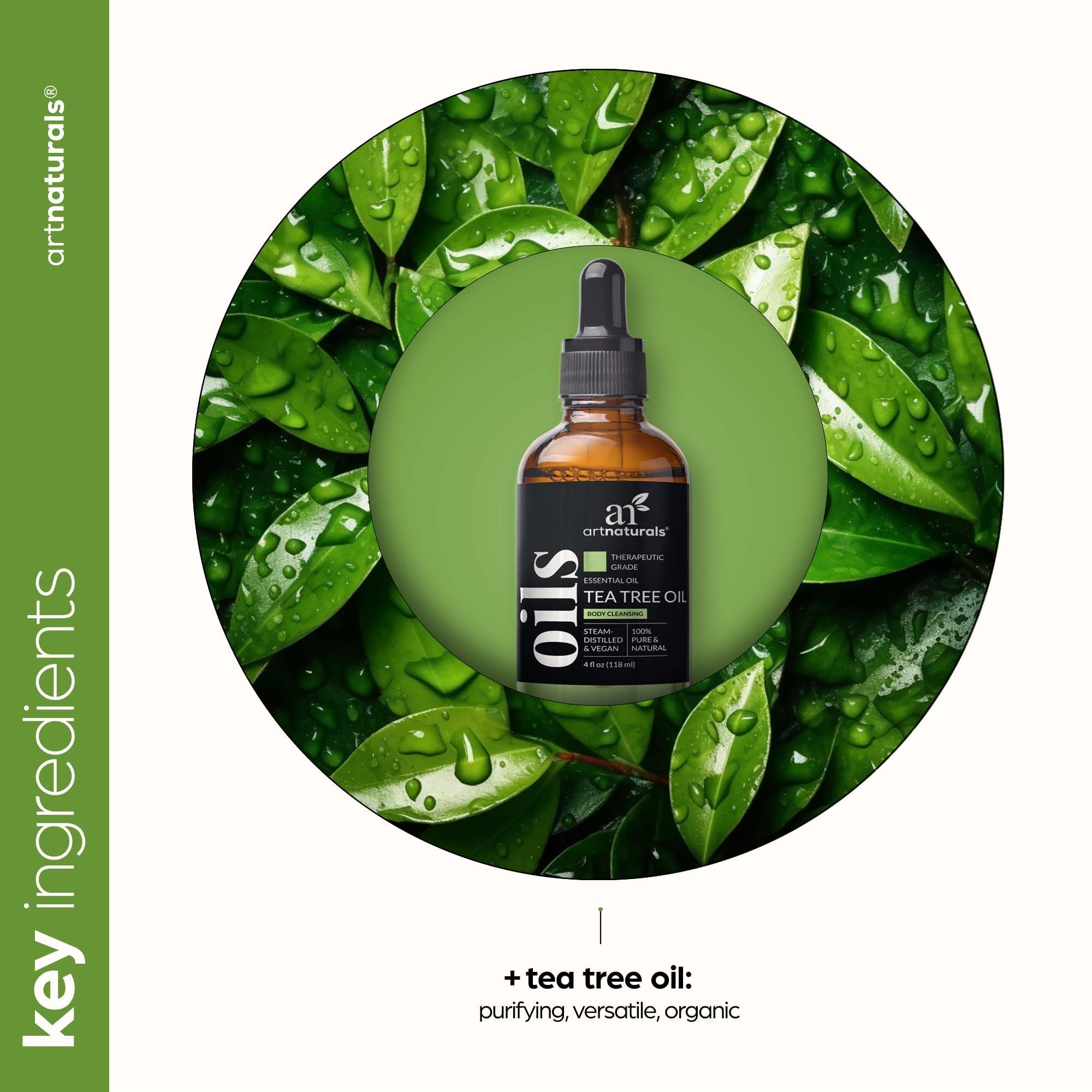 Tea Tree Essential Oil 4 oz | ArtNaturals – 100% Pure Therapeutic Grade Melaleuca
