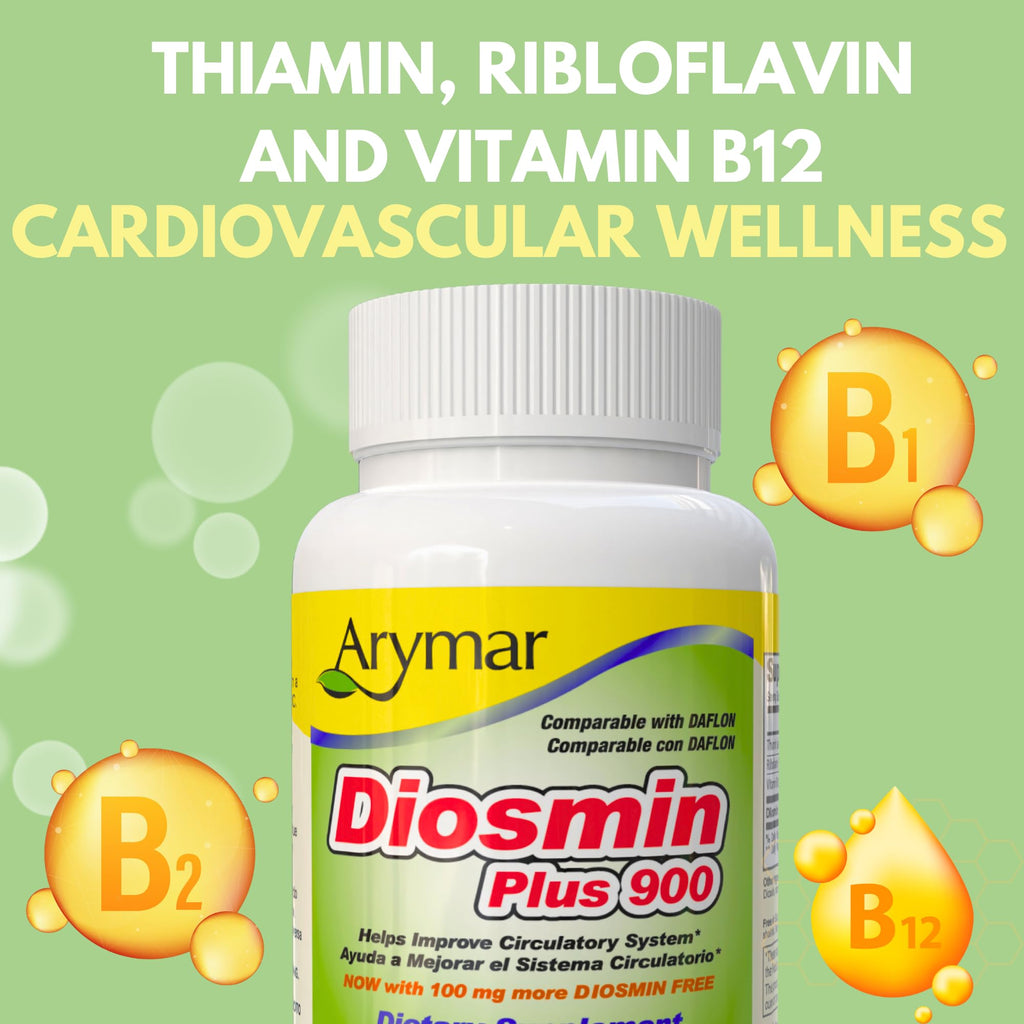 Arymar Diosmin Plus 900 – Circulatory System Support | 60 Capsules