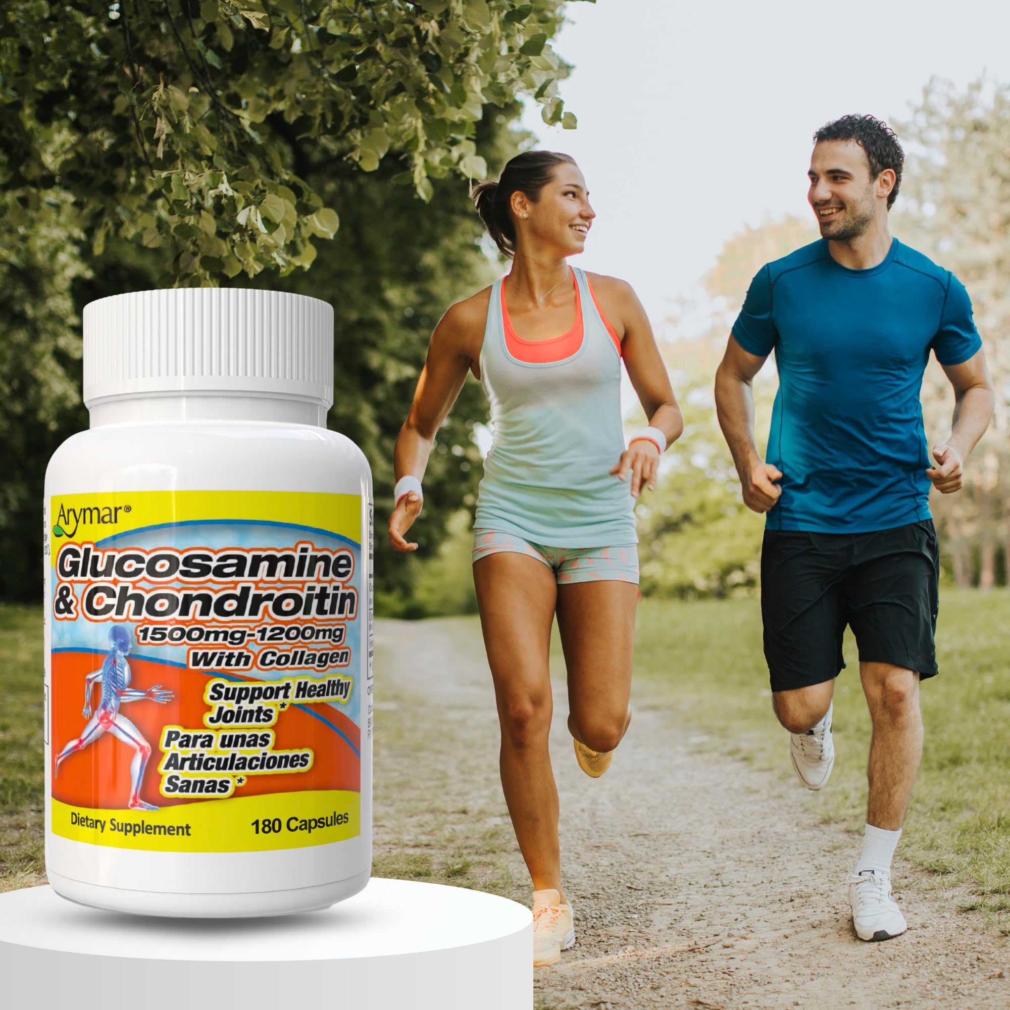 ARYMAR Glucosamine & Chondroitin with Collagen – 180 Capsules
