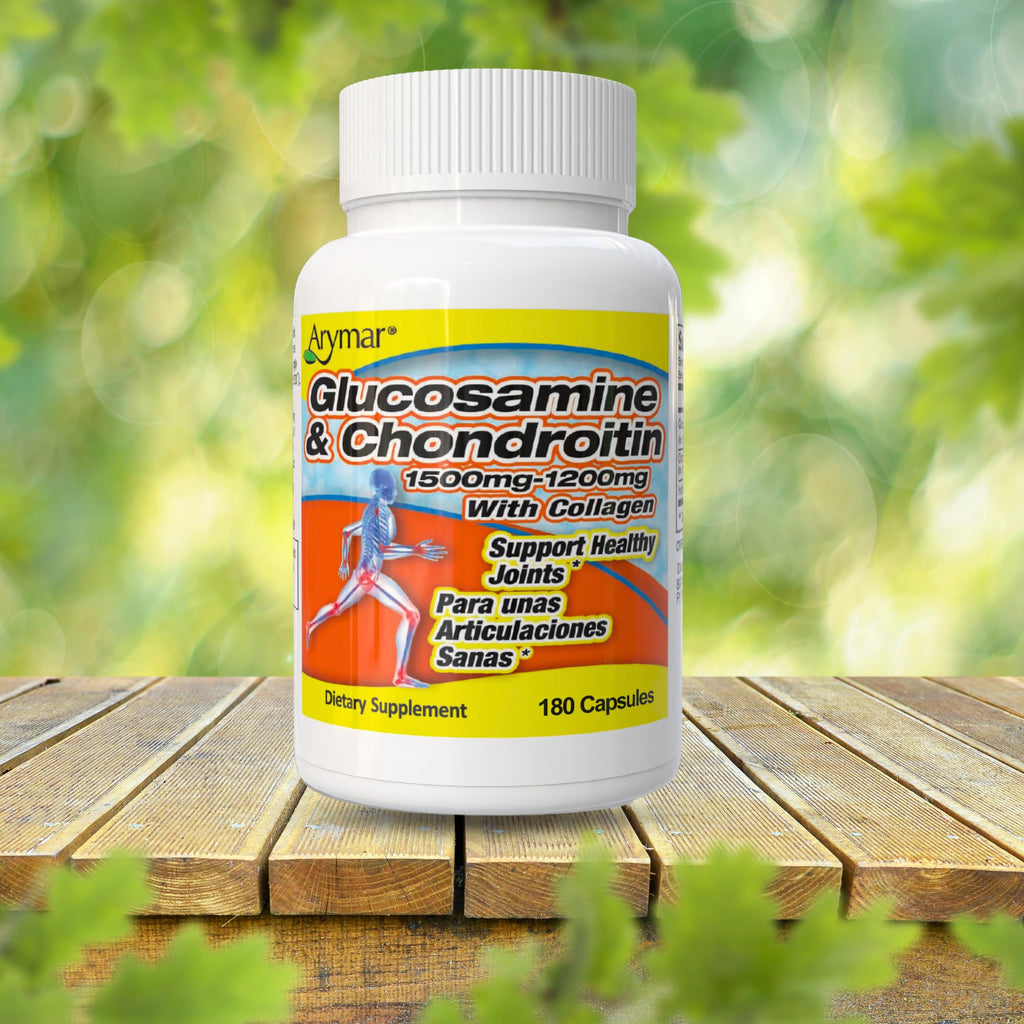 ARYMAR Glucosamine & Chondroitin with Collagen – 180 Capsules