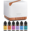 ASAKUKI Essential Oil Diffuser 700ml – Ultrasonic Humidifier with Top 6 Oils, 7 LED Colors, Timer & Auto-Off | Large Room Diffuser