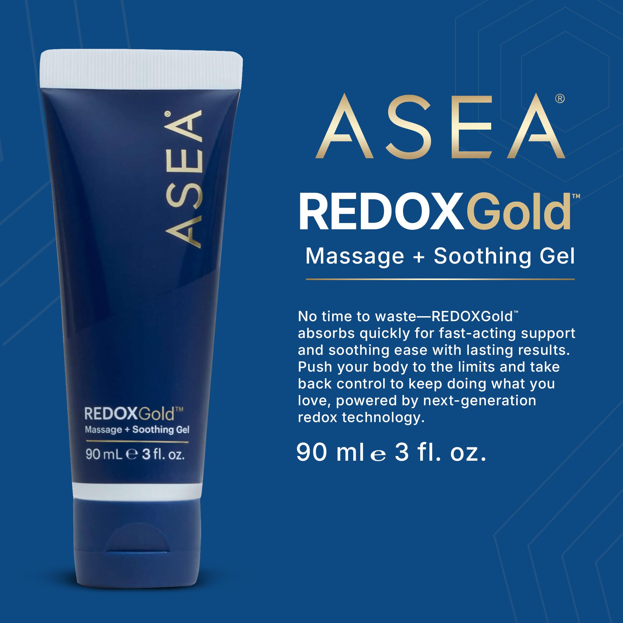 ASEA REDOXGold Fast-Acting Gel for Soothing Support & Recovery (90 ml)