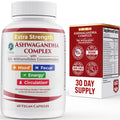 100% Natural Shoden Ashwagandha Complex Supplement - Ultra High Potency 35:1 Concentrated Root Extract for Sleep & Energy Support - Vegan, Non-GMO - 60 Ashwagandha Capsules