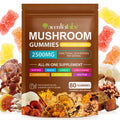 Ashwagandha Gummies with Super Mushroom Blend – Immune Support & Focus (Vegan, 80 Ct)
