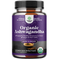 High Strength Organic Ashwagandha Tablets – Mood Support & Hormone Balance (30 Ct) with Black Pepper
