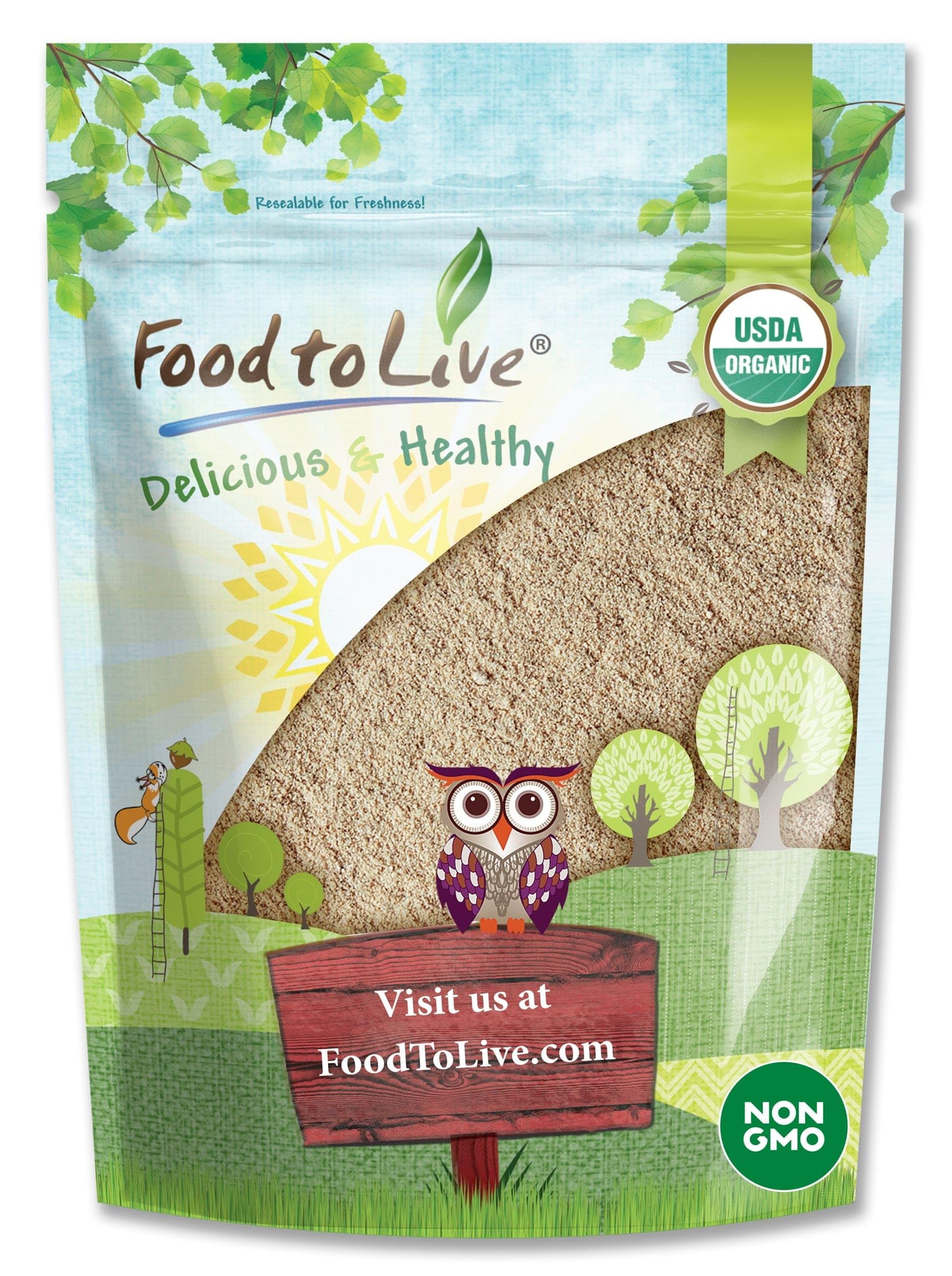 Food to Live Organic Ashwagandha Root Powder – 2 lb, Non-GMO, Pure & Raw