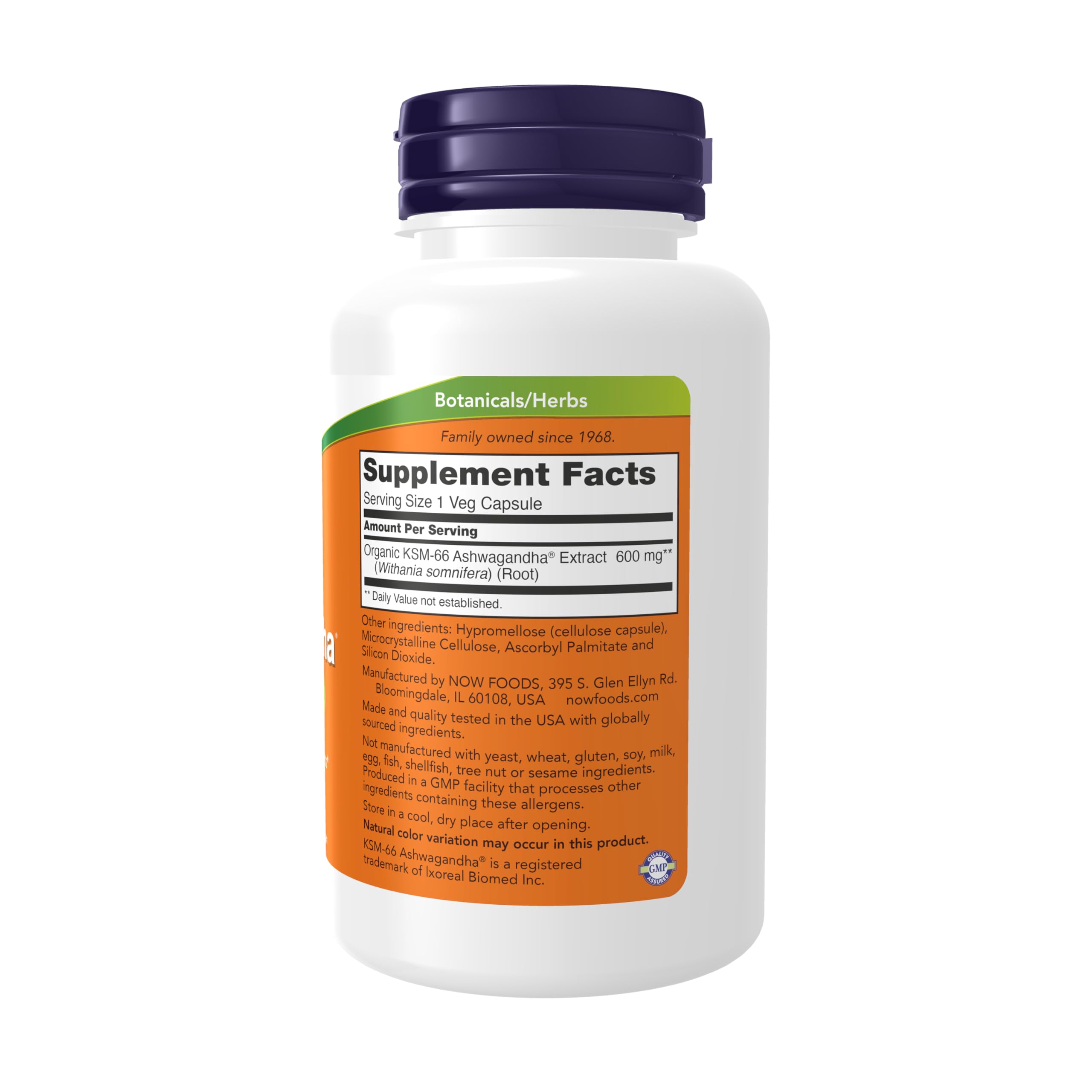 NOW Supplements KSM-66 Ashwagandha Stress & Sleep Support - 90 Veg Capsules
