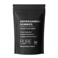 Ashwagandha Gummies – 60 Vegan Gummies | 300mg Root Extract + Vitamin D2