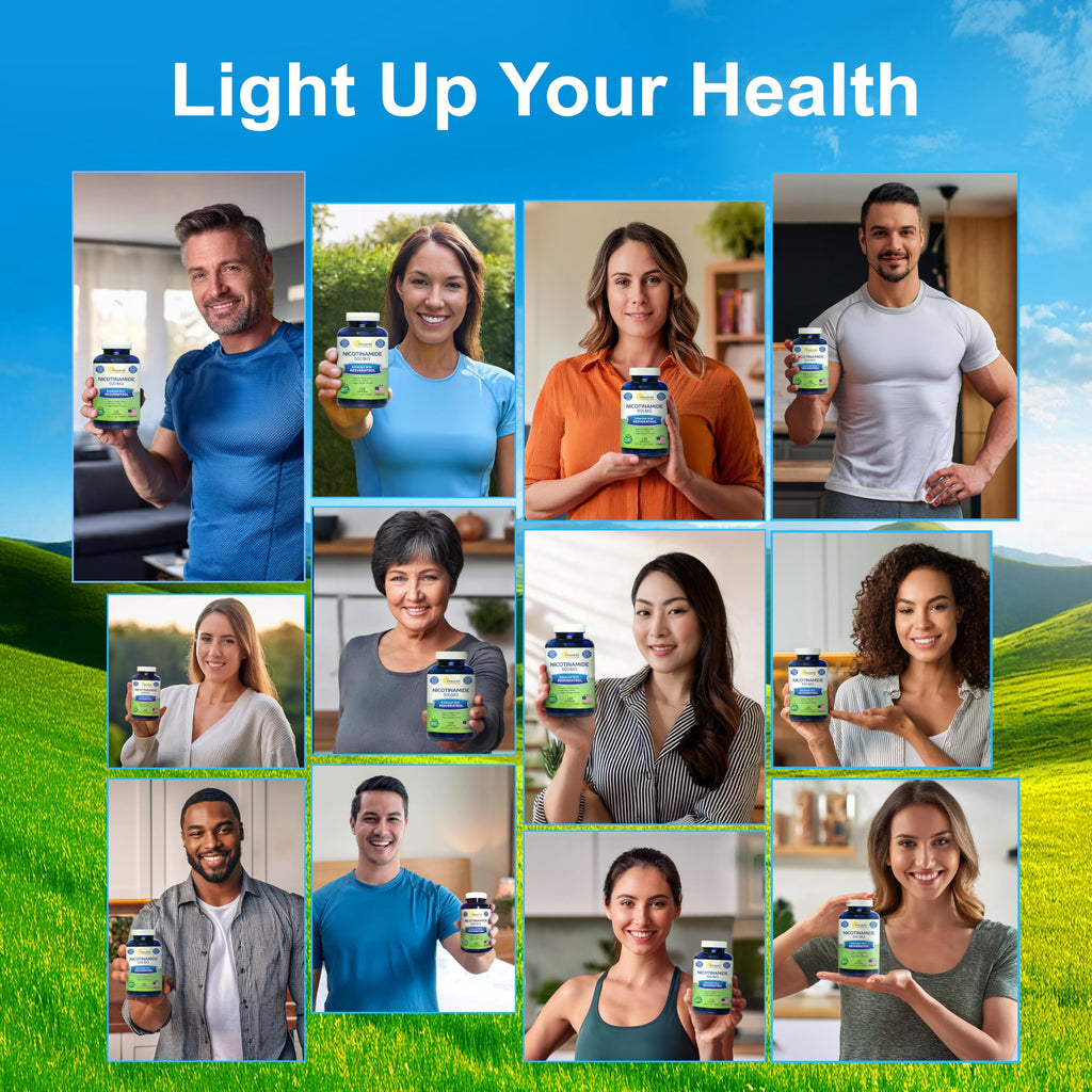 aSquared Nutrition Nicotinamide + Resveratrol - 120 Veggie Capsules | Vitamin B3 500mg (Nicotinamide Flush Free)