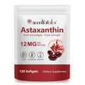 Astaxanthin 12mg 120 Softgels (4-Month) – Haematococcus Pluvialis, Non-GMO