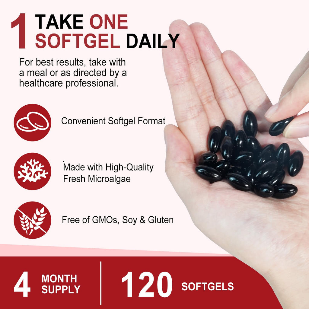 Astaxanthin 12mg Softgels – 120 Count, 4-Month Supply | Premium Antioxidant