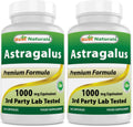 Best Naturals Astragalus Capsule 1000 mg – 120 Count (Pack of 2)