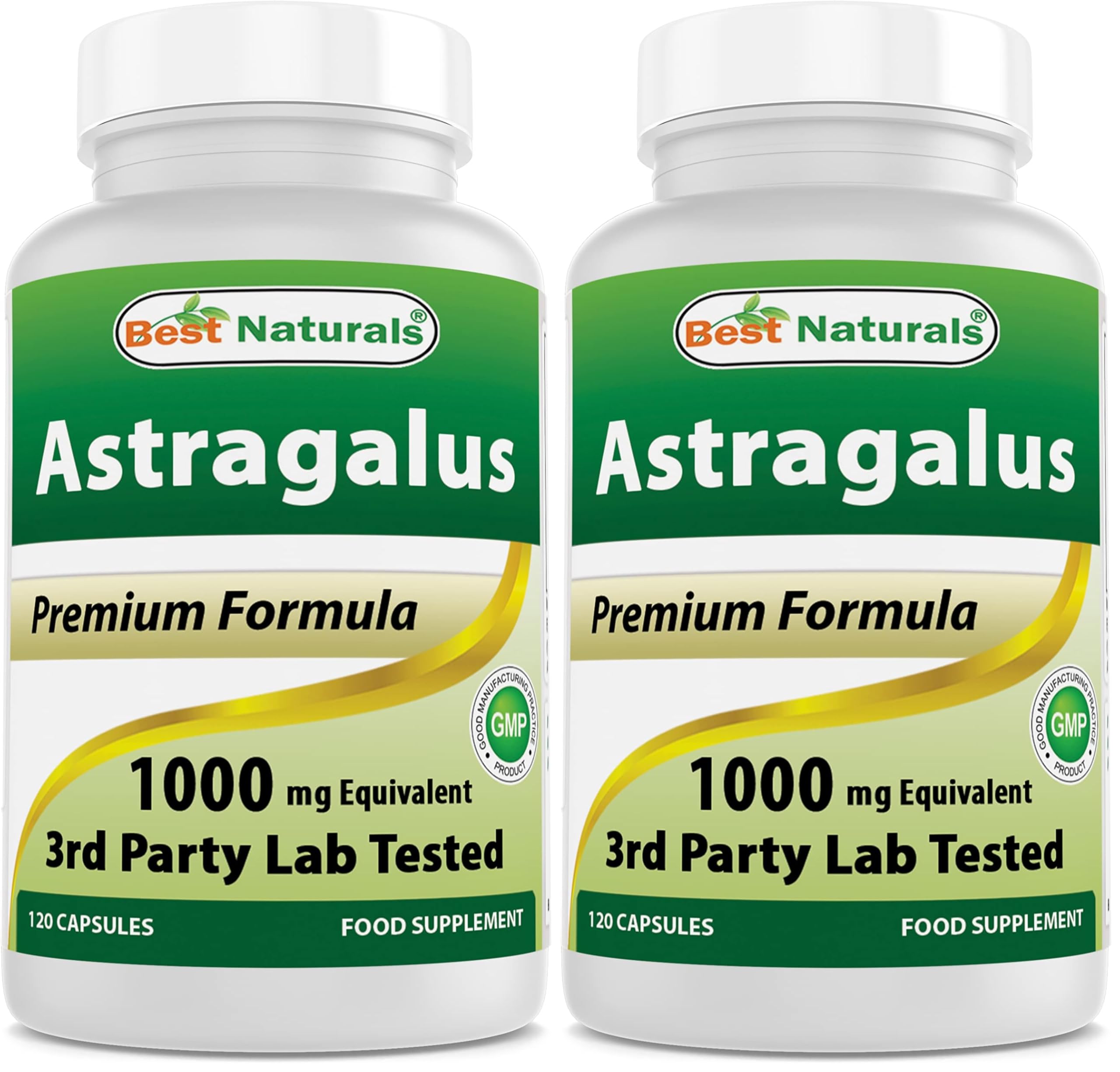 Best Naturals Astragalus Capsule 1000 mg – 120 Count (Pack of 2)