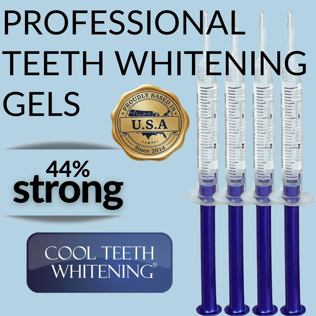 Teeth Whitening Kit – 4 Syringes (3ml) 44% Carbamide Peroxide | Vegan & Gluten-Free