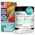 Atlantic Naturals Sea Moss Superfood Powder with Ashwagandha, Beet Root & Maca – Vanilla (150g)