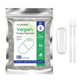 ATLEMISME Empty Vegan Capsules Size 0 - 100 Count | DIY Veggie Capsule Filling (2 Micro Lab Spoons)