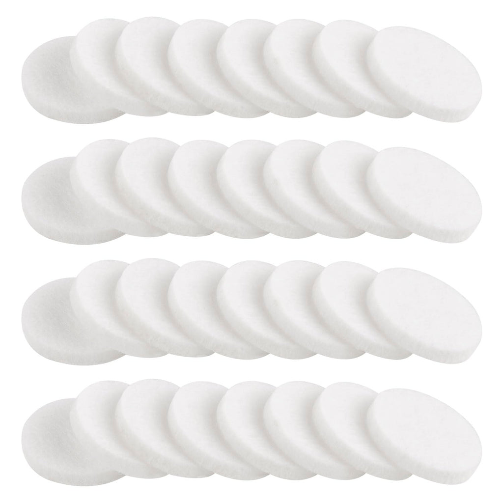 AUEAR 100-Pack White Round Mini Diffuser Refill Pads for Necklace Pendant