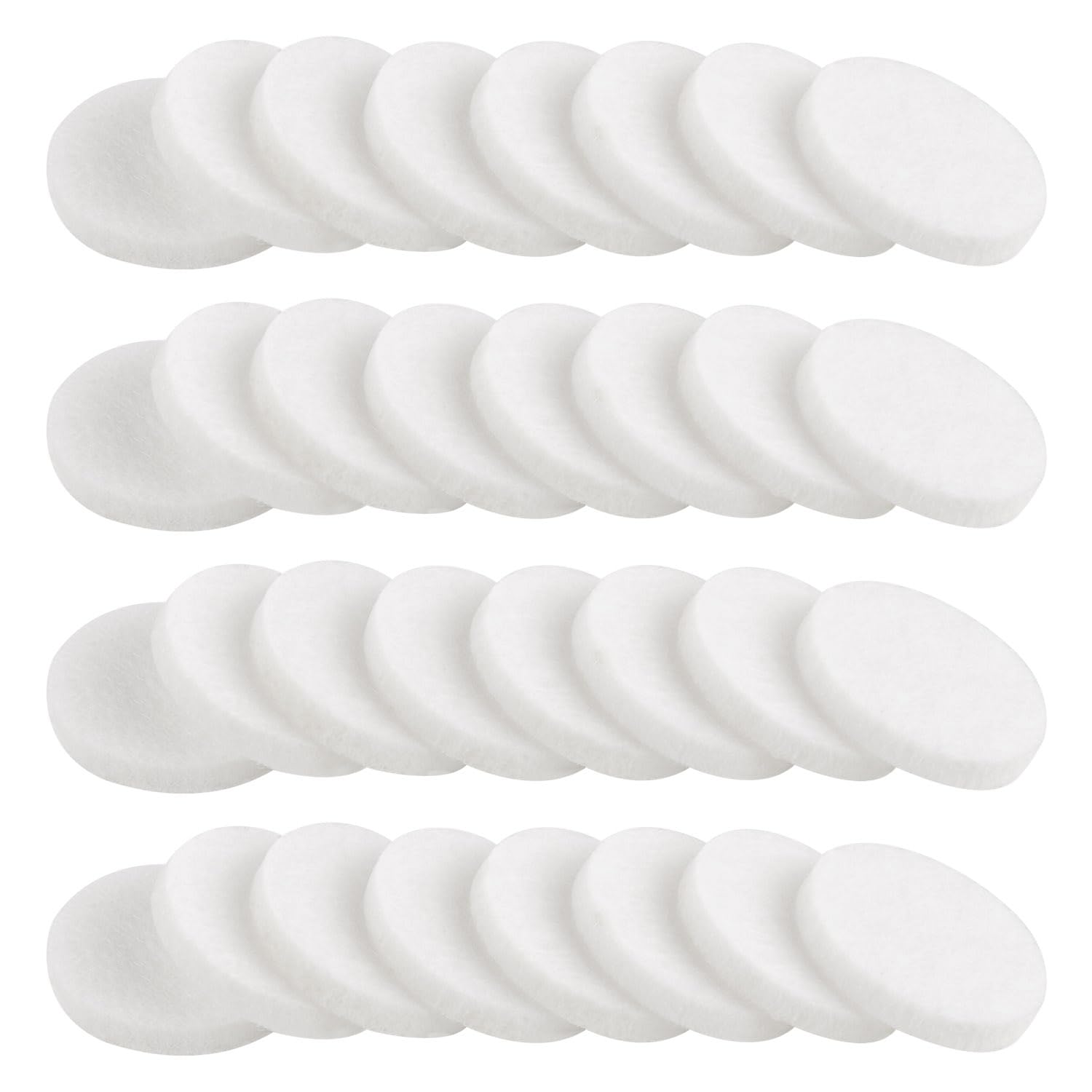 AUEAR 100-Pack White Round Mini Diffuser Refill Pads for Necklace Pendant